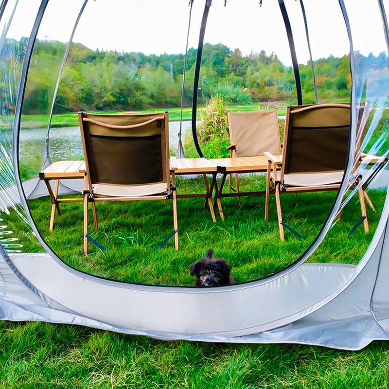 Starry Sky Camping Dome Tent, 4-8 Person, Wind/Rainproof, Quick Setup - silverfoxgoods